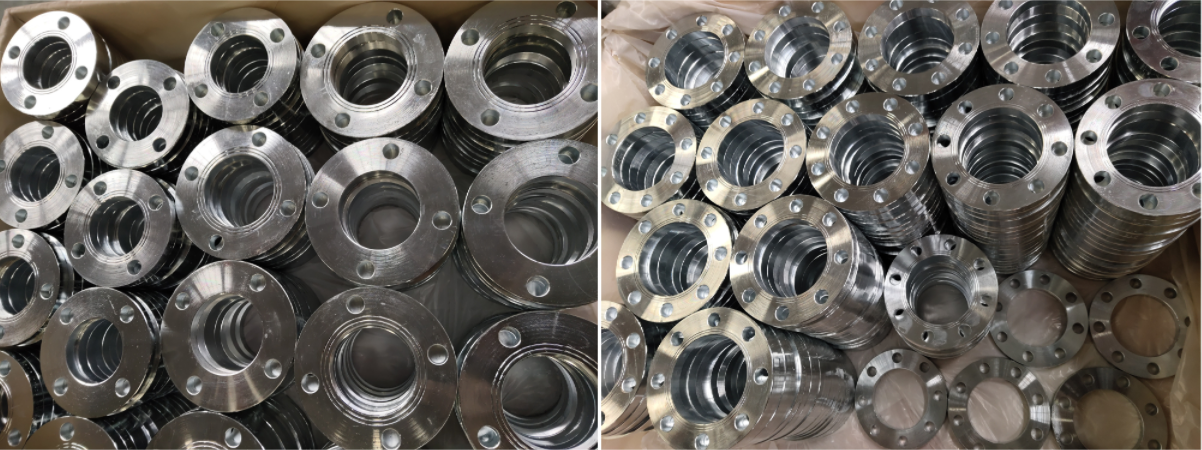 1800pcs Galvanized En1092 जाली प्रकार 01A Pn10 प्लेट पाइप फ्ल्याङ्गहरू पूरा भयो!